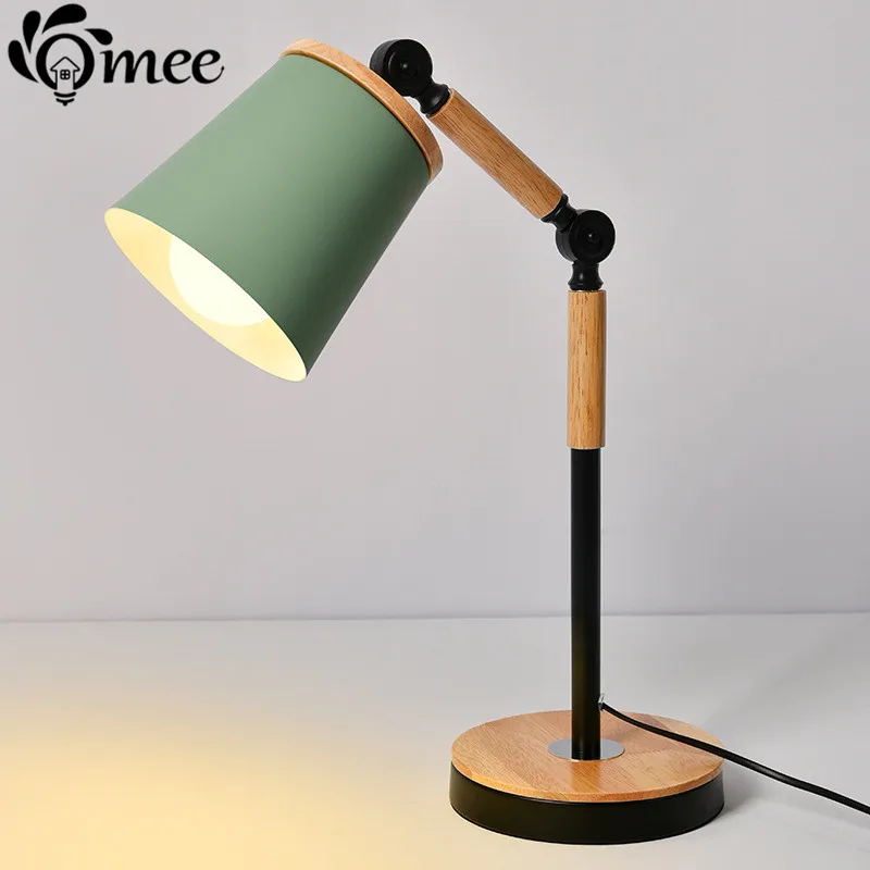 

Modern simple adjustable desk lamps E27 LED vintage table lamps for study office reading night light bedroom library living room
