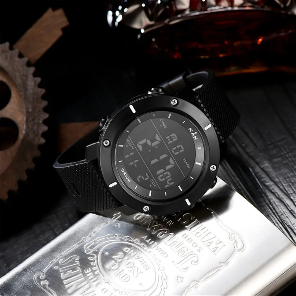 Роскошные Мужские аналоговые цифровые военные армейские стильные мужские электронные часы мужские часы спортивные цифровые светодиодный водонепроницаемые наручные часы# A