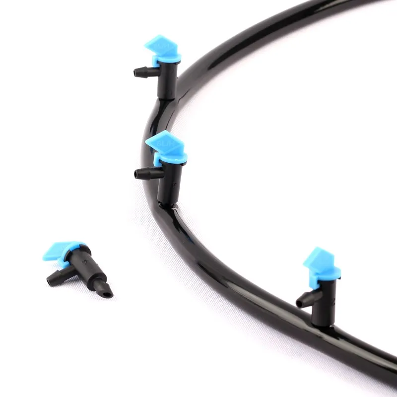 300pcs 8L/H Blue Flag Drip Emitters Micro Drip Irrigation Removable