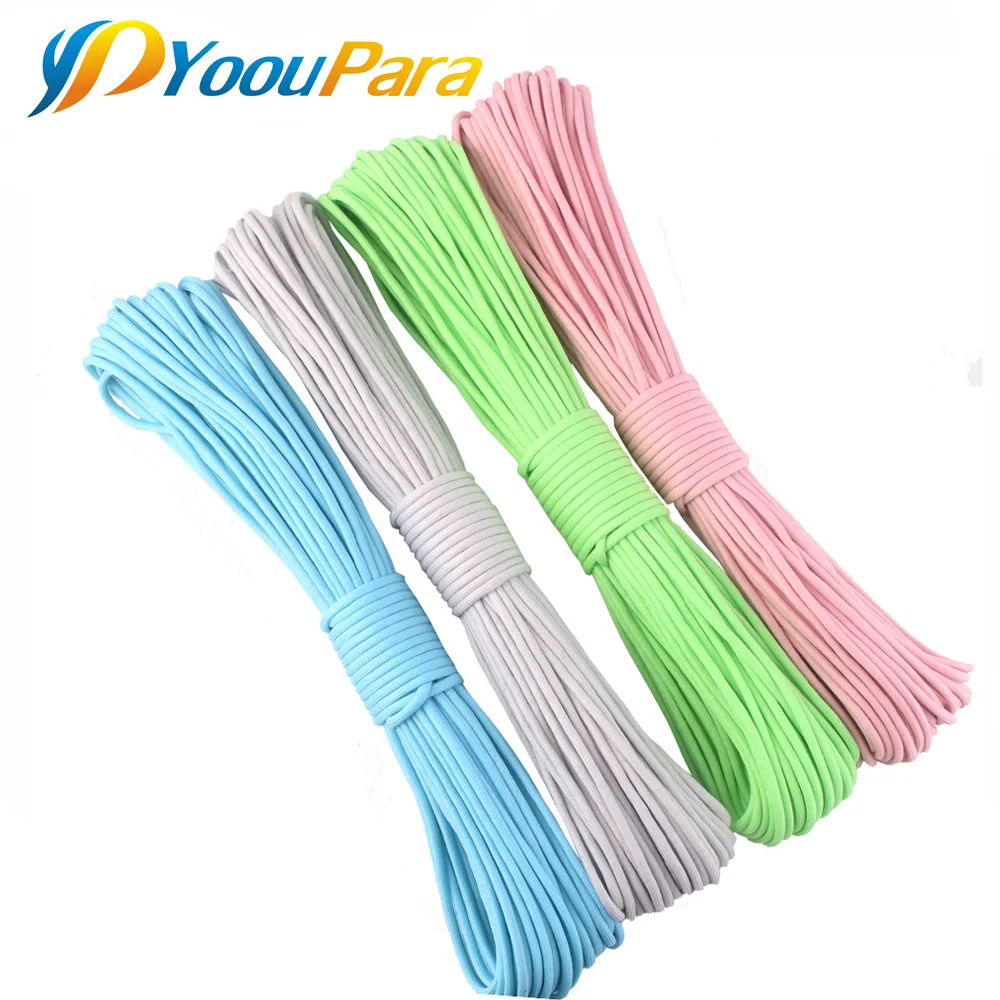 110 Colors Dia. 2mm Paracord for Survival Parachute Cord Lanyard one stand  Cores 100FT Rope Camping Climbing Camping Rope Hiking