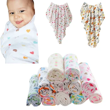 

75*85cm New Born Baby Cartoon Pattern Double Layer Of Gauze Blanket Cotton Bath Towels Infant Soft Air Conditioning Towel
