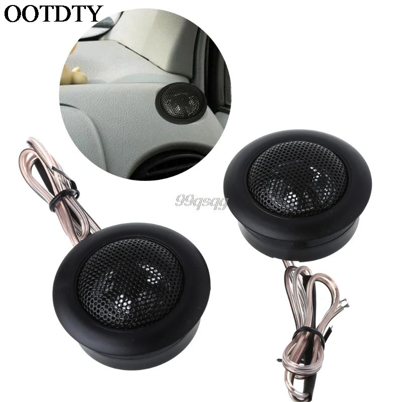 2X CAR Tweeter Super Power Loud Speaker for Car Stereo Flush/Surface Mount 49mm Diameter Dome