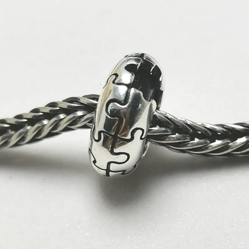 Calvas Genuine 925 Sterling Silver You are in My Heart Charm Bead Fits European Troll 3.0mm Bracelet