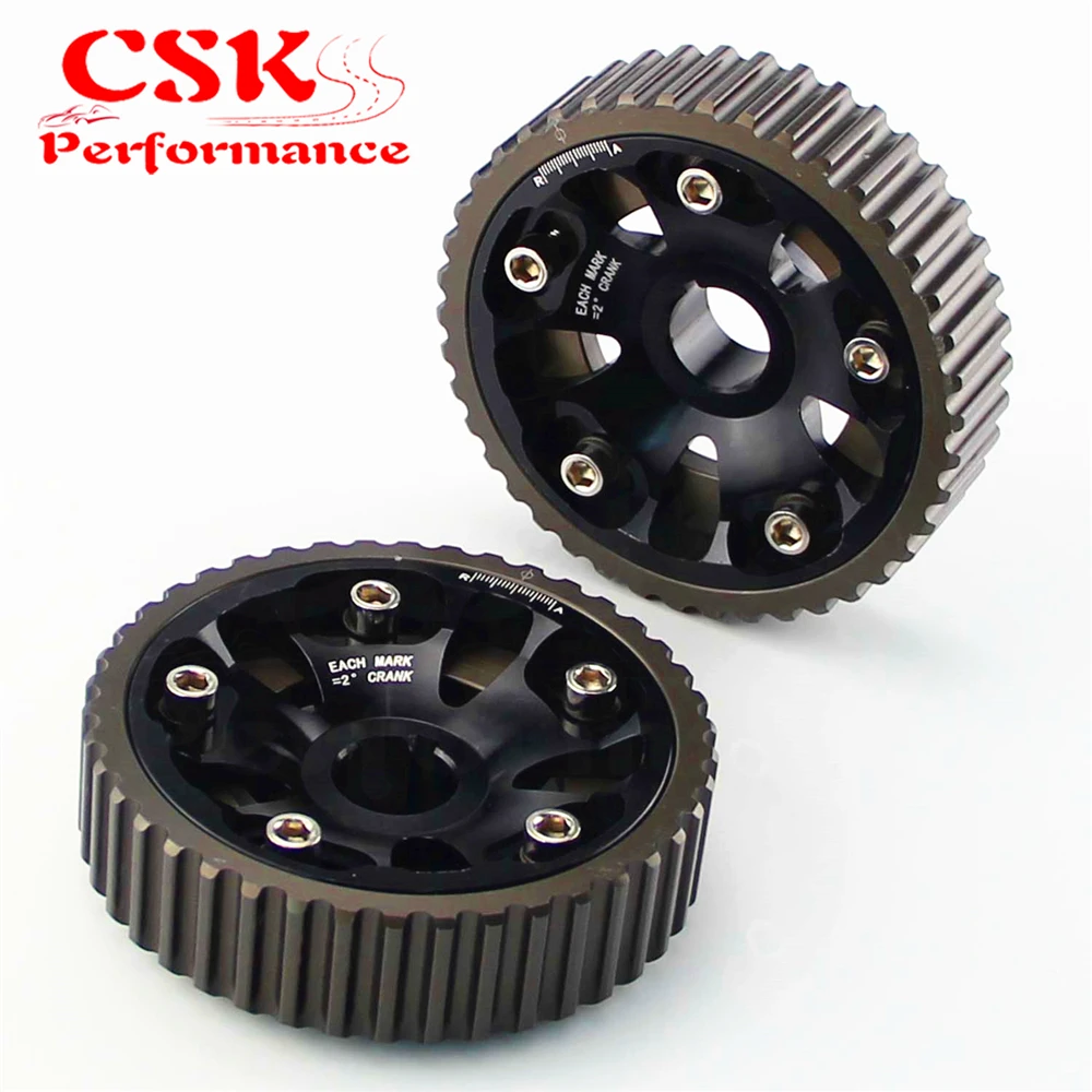 Подходит для 93 01 Honda Prelude H22 DOHC VTEC 2 шт. Регулируемая заготовка Cam Gears