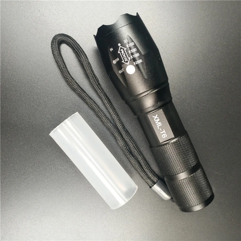 Discount High Bright Portable XML T6 LED Flashlight Bicycle Light 5-Mode Zoomable linternas Torch by 18650 or 3*AAA cycling Front Light 5
