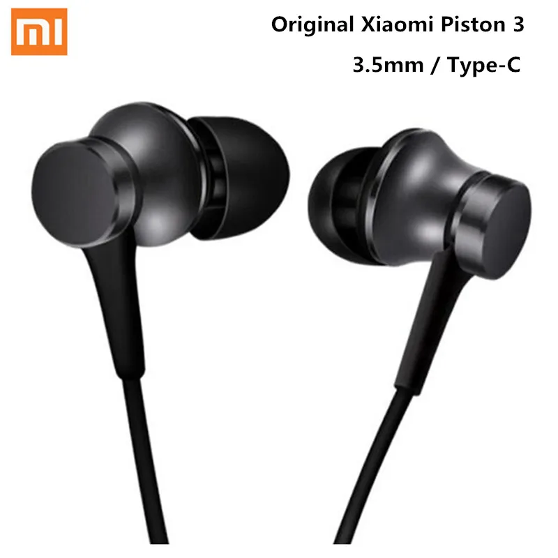 

Xiaomi Piston 3 Earphones USB Type-C Mi 3.5mm Fresh Edition Earphone Headset with Mic for Xiaomi Mi 6/8 Huawei Earphone Earbuds