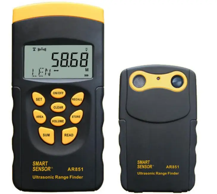 

Ultrasonic Range Finder AR851 Digital Ultrasonic Distance Meter Tester
