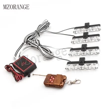 4x4/led 4 in 1 Wireless Remote 12V Strobe Warning light Flashing Firemen Lights Car Truck Light LED DRL Ambulance Police light