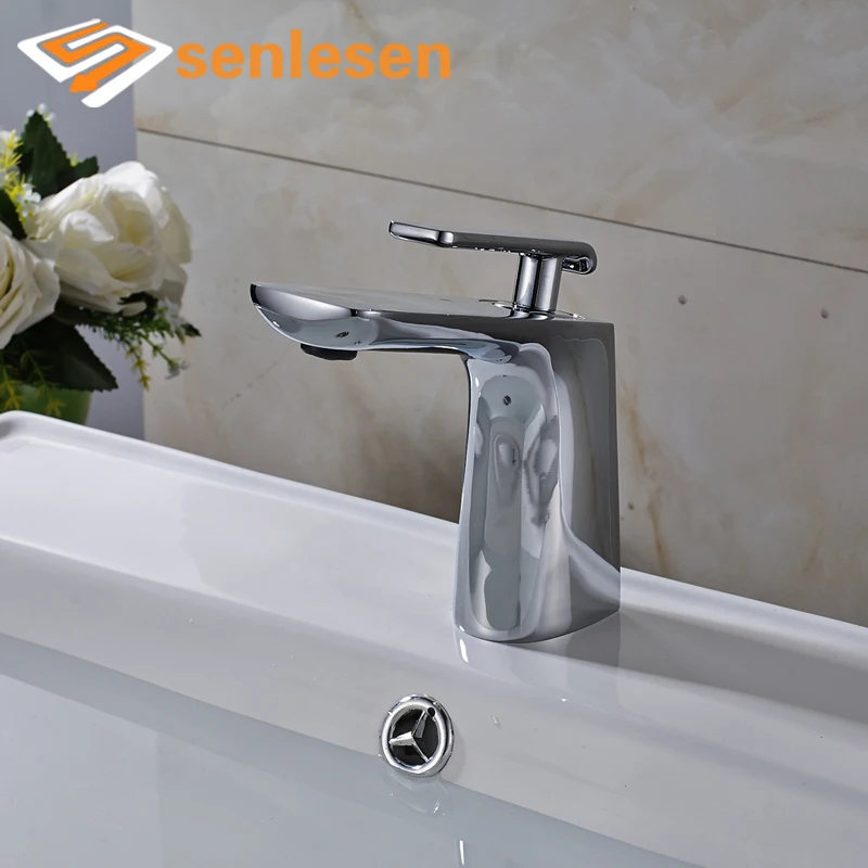 

Good Price Free Shipping Bathroom Mixer Faucet Chrome Finish Basin Water Taps