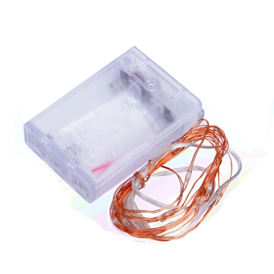 2M 20 leds copper wire starry string light AA Battery operated fairy lights outdoor indoor ...