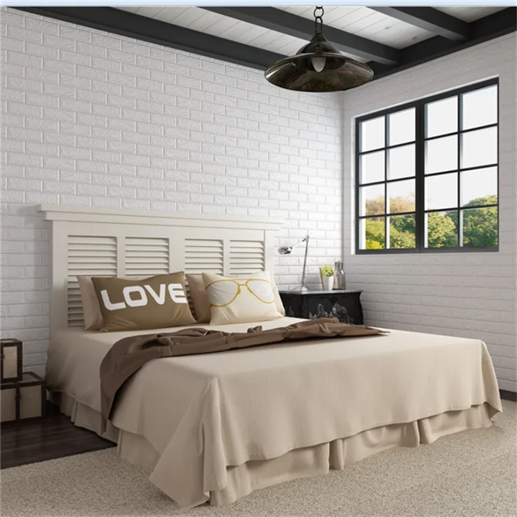 الحديثة 3D الطوب جدار ملصقات PE رغوة خلفيات الحجر فيني ملصقات ل غرفة المعيشة غرفة نوم الاطفال DIY تغطي الجدار ديكور