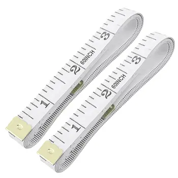 

NEW Tailor Craft Flexible Ruler Tape Measure White 1.5M 4.92Ft 2pcs