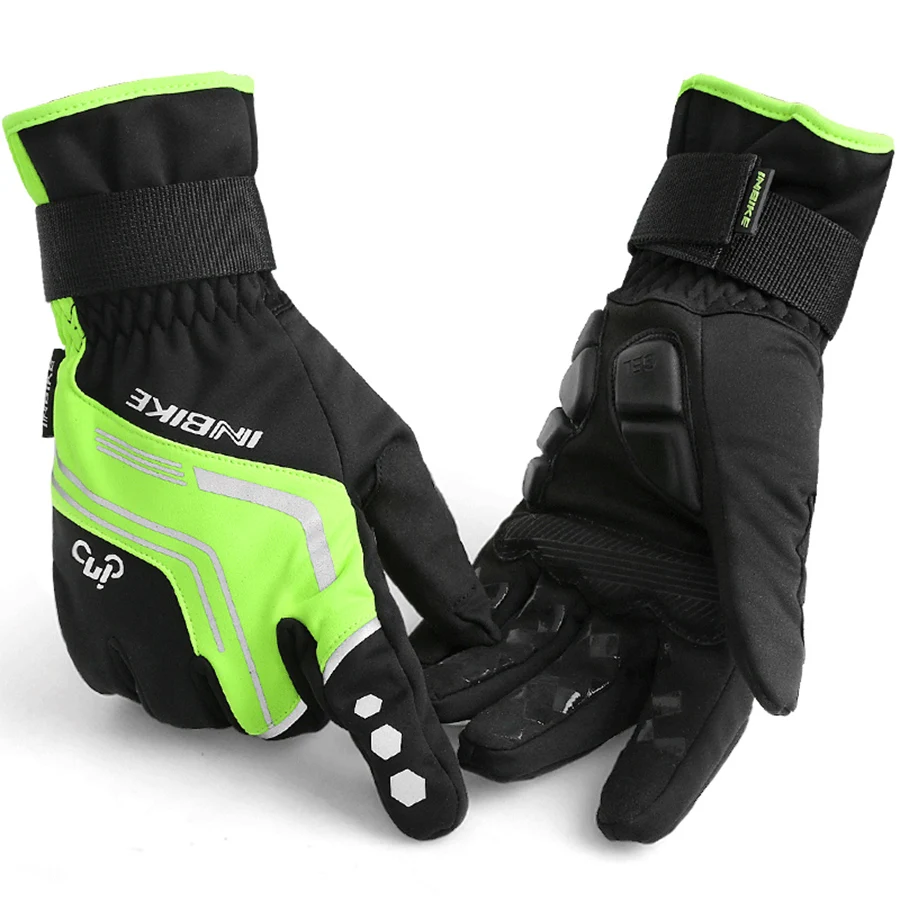 Перчатки для велоспорта, зимние перчатки с сенсорным экраном, гелевые мотоциклетные перчатки для горной дороги, теплые велосипедные перчатки с полным пальцем, ветрозащитные и тепловые