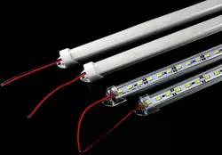 5 шт./лот 7 Вт 5630 бар U Groove свет 50 см 72leds/M Светодиодные ленты DC 12 В 5630 LED трубки Hard Светодиодные ленты