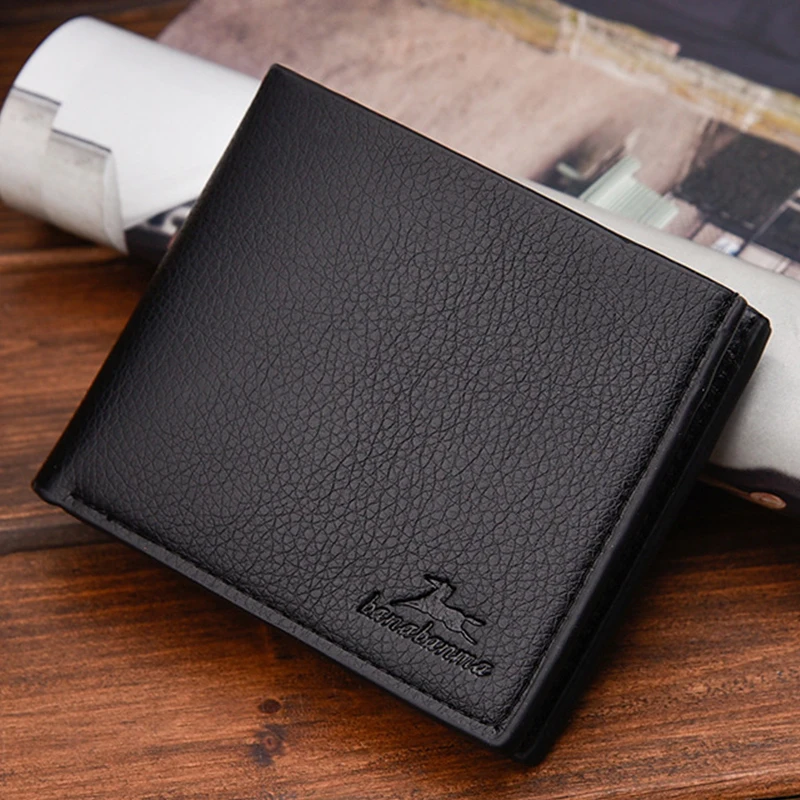 High Quality Men Wallets Money Purses Slim Wallets Men Pu Leather Male