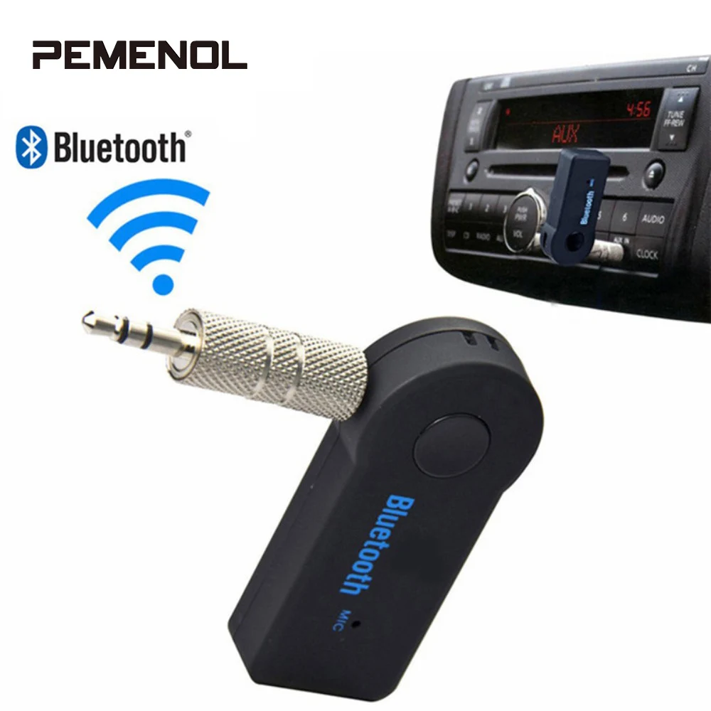 

3.5mm Portable Wireless Adapter AUX Audio Stereo Universal Bluetooth V3.0+EDR Music Receiver With Microphone Support A2DP