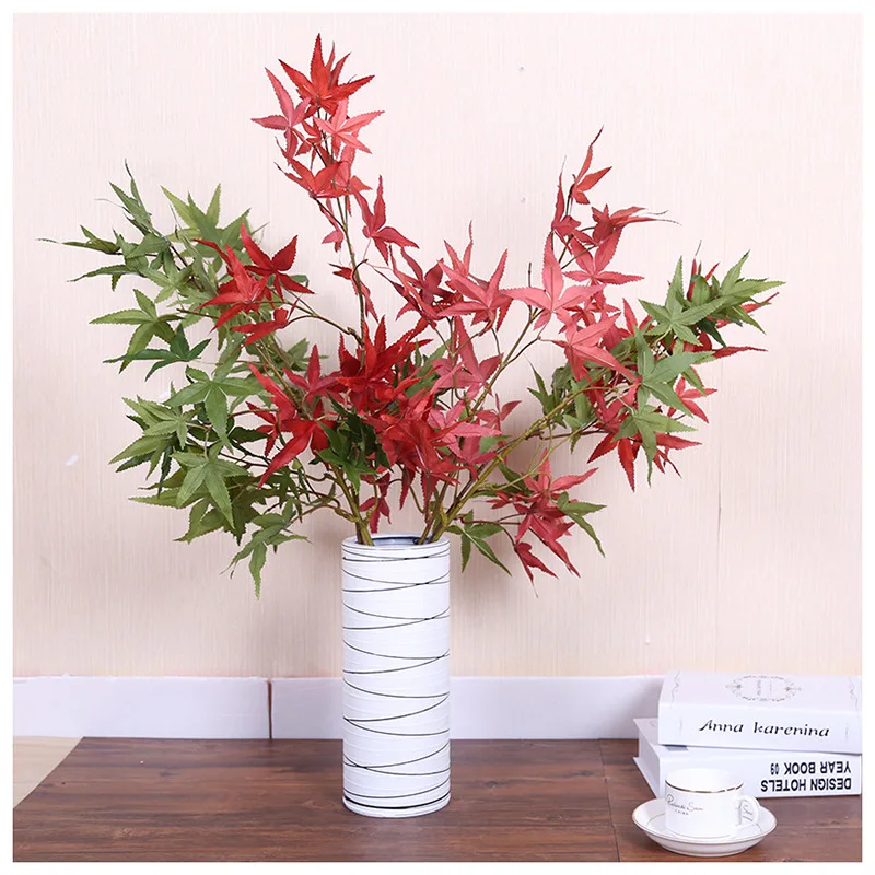 

1pcs artificial silk maple leaf home wedding party Christmas artificial flower decoration accessories fake flower