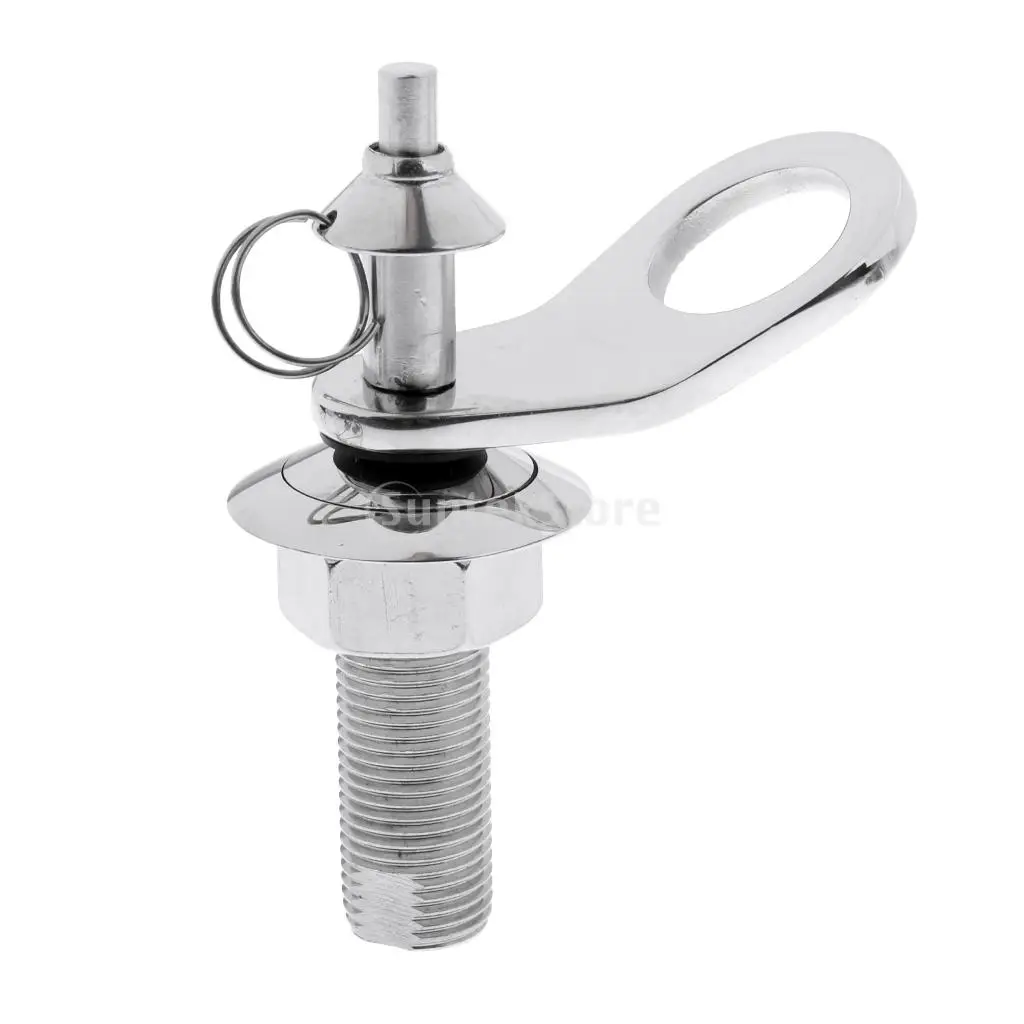 Premium Polished Marine Grade 316 Stainless Steel Quick Release Lock with Large Push Buttonin