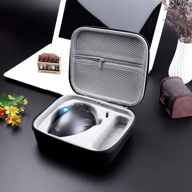 

Travel Portable Hard EVA Case Carrying Bag Cover for Logitech MX Ergo Advanced Wireless Trackball Mouse Accessories