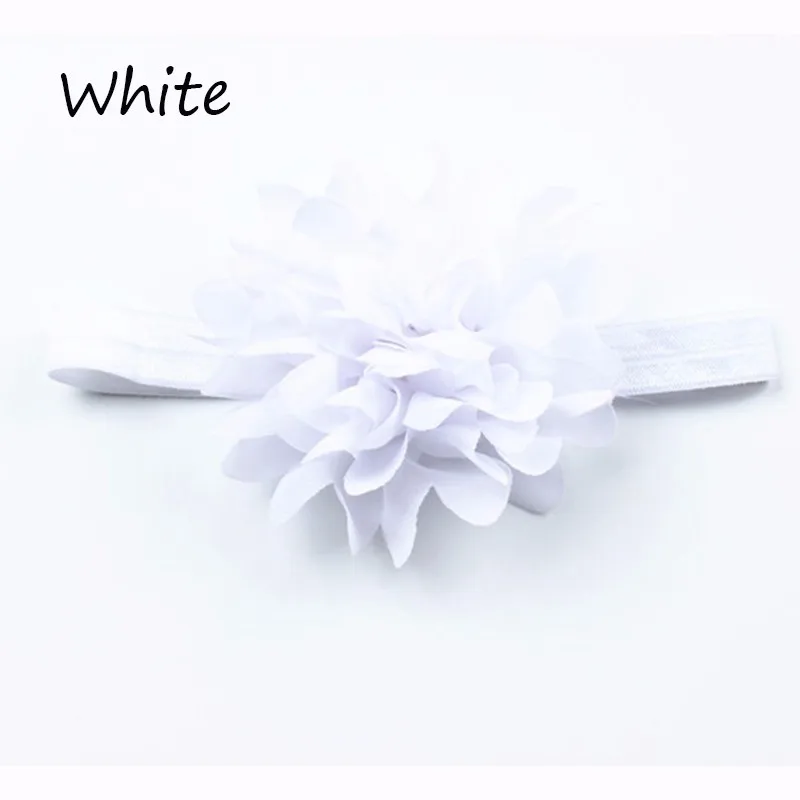 Fashion Girls Headbands Chiffon Kids Hairband Flower Infant Headwear Photography Props 8 Colors Hair Accesories Free Shipping (4)