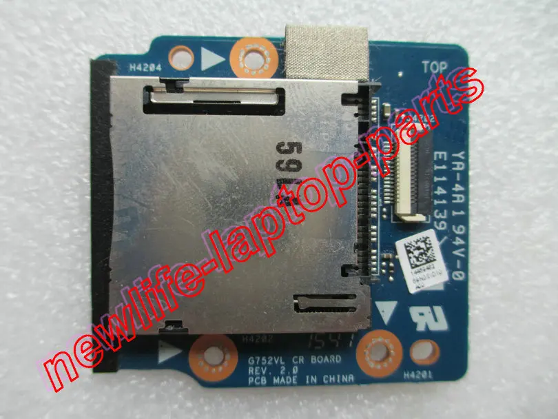 

original G752VL SD card reader board G752VL CR BOARD test good free shipping