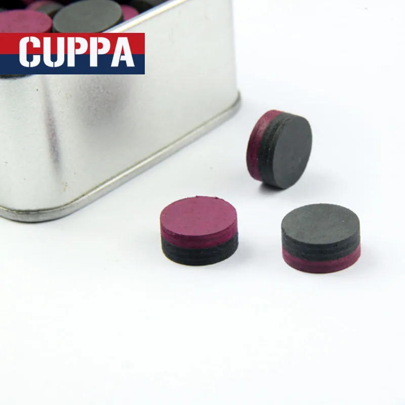 Cuppa 5 Pieces/lot High Quality Billiard Pool Cue Tip 14mm Multi Layers Red Black Tips Billiards Accessories China 2017 | Спорт и