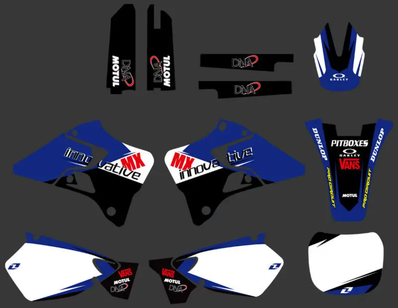 

GRAPHICS & BACKGROUNDS DECALS STICKERS Kits for Yamaha YZ125 YZ250 1996 1997 1998 1999 2000 2001 YZ 125 250