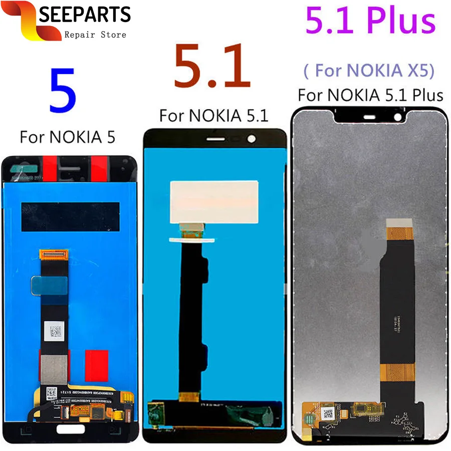 Новинка ЖК дисплей для Nokia 5 1 сенсорный экран Plus X5 замены TA 1024 1027 1044 1053 1008 1030 1109|2