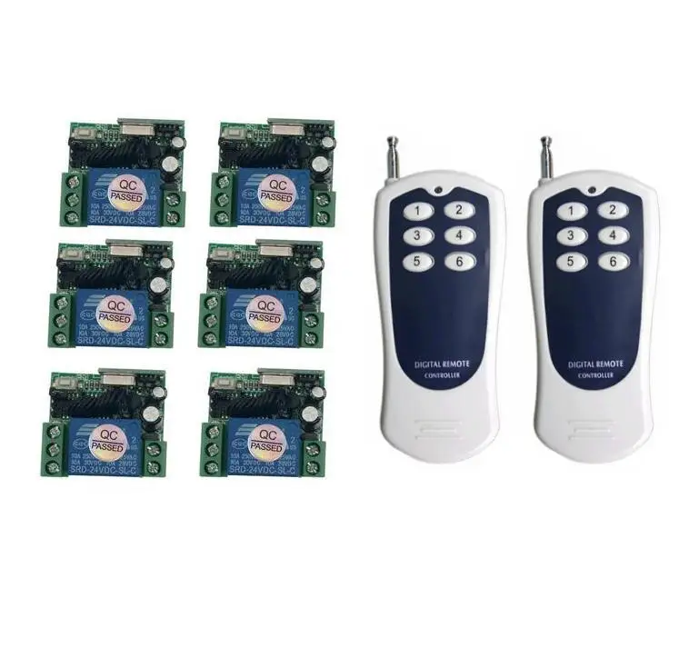 

Universal DC 24 v 1channel mini RF wireless Video remote control light switch receiver transmitter 100M