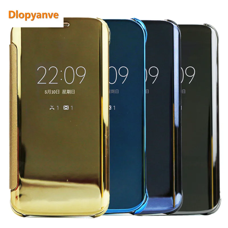 

Smart Flip Case For LG G4 G5 G6 V10 V30 Luxury Mirror PU Leather Smart Flip Phone Cover
