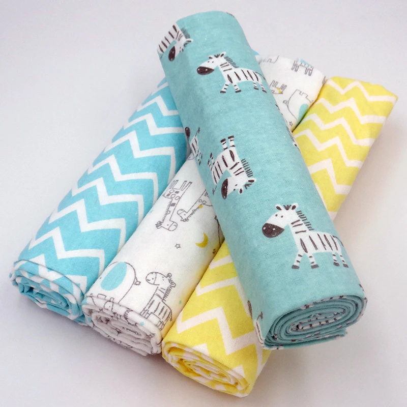 Bedding-Set Blanket Bed-Sheet Linen Newborn for Crib Cot 100%Cotton Flannel Printing