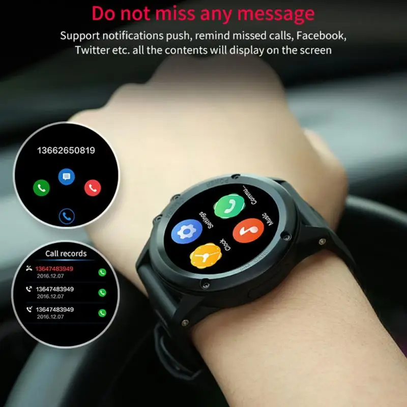 

Men Women Watch Universal Adjustable Wrist Waterproof GPS Durable Simple Smart