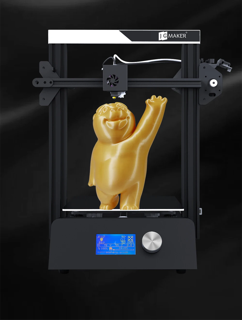 JGAURORA JGMAKER магический 3d принтер высокой точности большой размер сборки 220X220X250 мм V-slot восстановление отключения питания печать FMD принтер