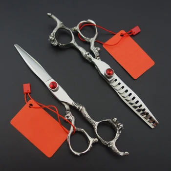

Professional Hair dressing scissors set 5.5 inch/6 inch Cutting Thinning scissors set 440C Stainless Steel
