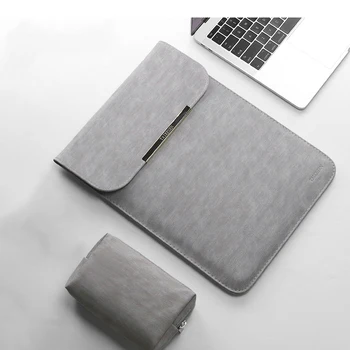 

2019 New Women Men Matte PU Sleeve Laptop Bag 15.6 14 For Macbook Air 13 Case Pro11 12 15 For Xiaomi Mi Notebook 12.5 13.3 Cover
