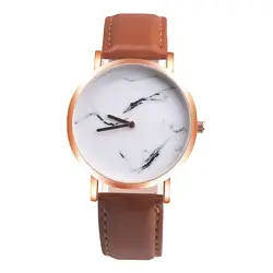 2019 классические новые женские часы мраморная поверхность кожаный ремешок наручные часы женские роскошные часы Прямая поставка