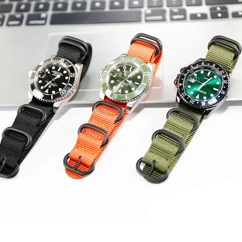 

strap for samsung S3 Frontier galaxy watch active 46mm 42mm huawei watch gt 1/2 DW Nato band 18 20 22 24mm nylon belt bracelet