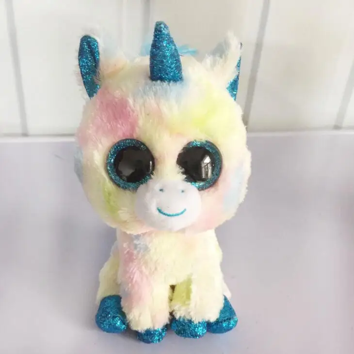 Ty Beanie Boos Elephant and Monkey Plush Doll Toys for Girl Rabbit Fox Cute Animal Owl Unicorn Cat 6\
