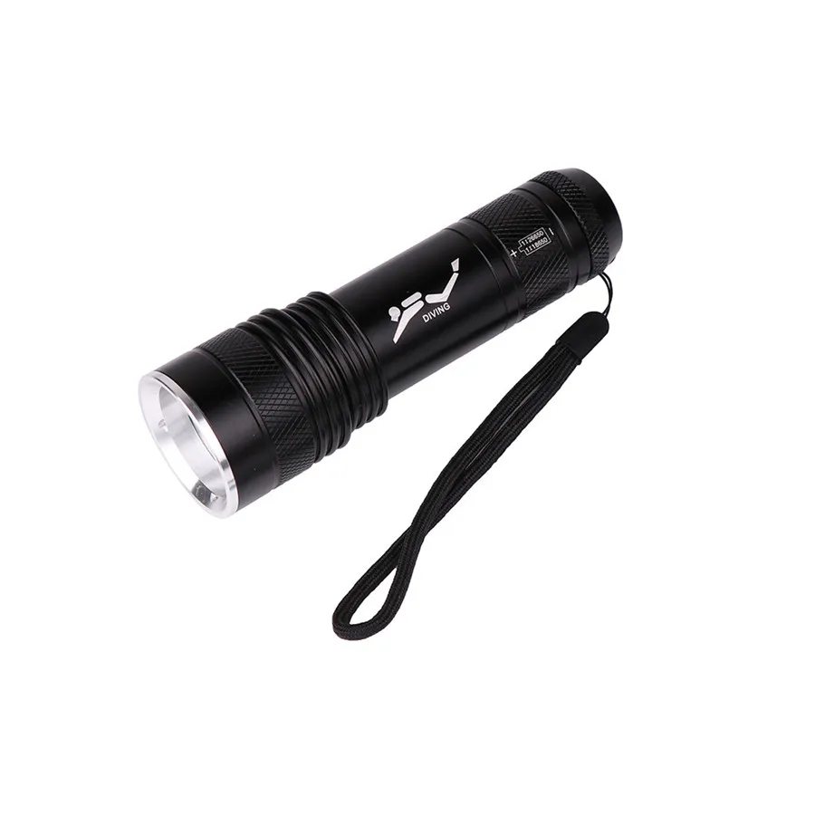 2019 T6 dual light source LED flashlight diving riding flashlight waterproof usb rechargeable 18650 battery for bicycle 40J20 (9)
