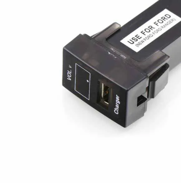 DC12V 5V 2.1A USB интерфейс разъем автомобильное зарядное устройство с дисплеем напряжения использовать для FORD/FORD Ranger