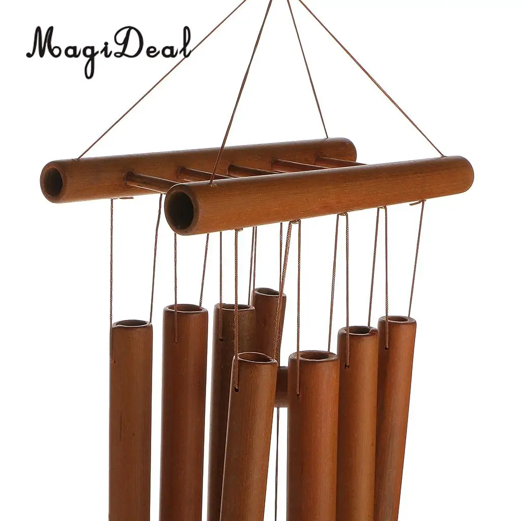 MagiDeal Relaxing Bamboo Yard Garden Outdoor Living Wind Chimes Windchime Home Decor