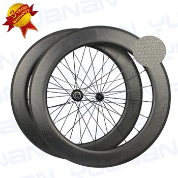 

Chinese Carbon Fiber Dimple Road Bike Wheels 80mm Width 700c Carbon Road Bike Wheelset Roue Carbone Velo Route