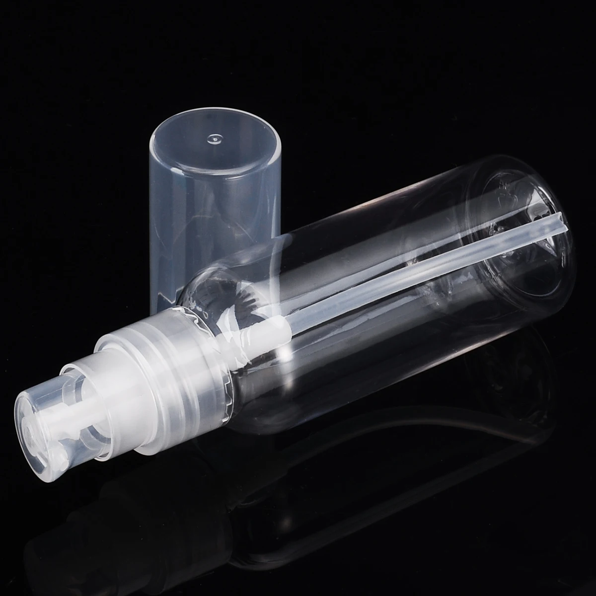 10pcs 50ml Refillable Lotion Bottle Empty Light Weight Makeup Dispenser Pump Container For Travel Portable
