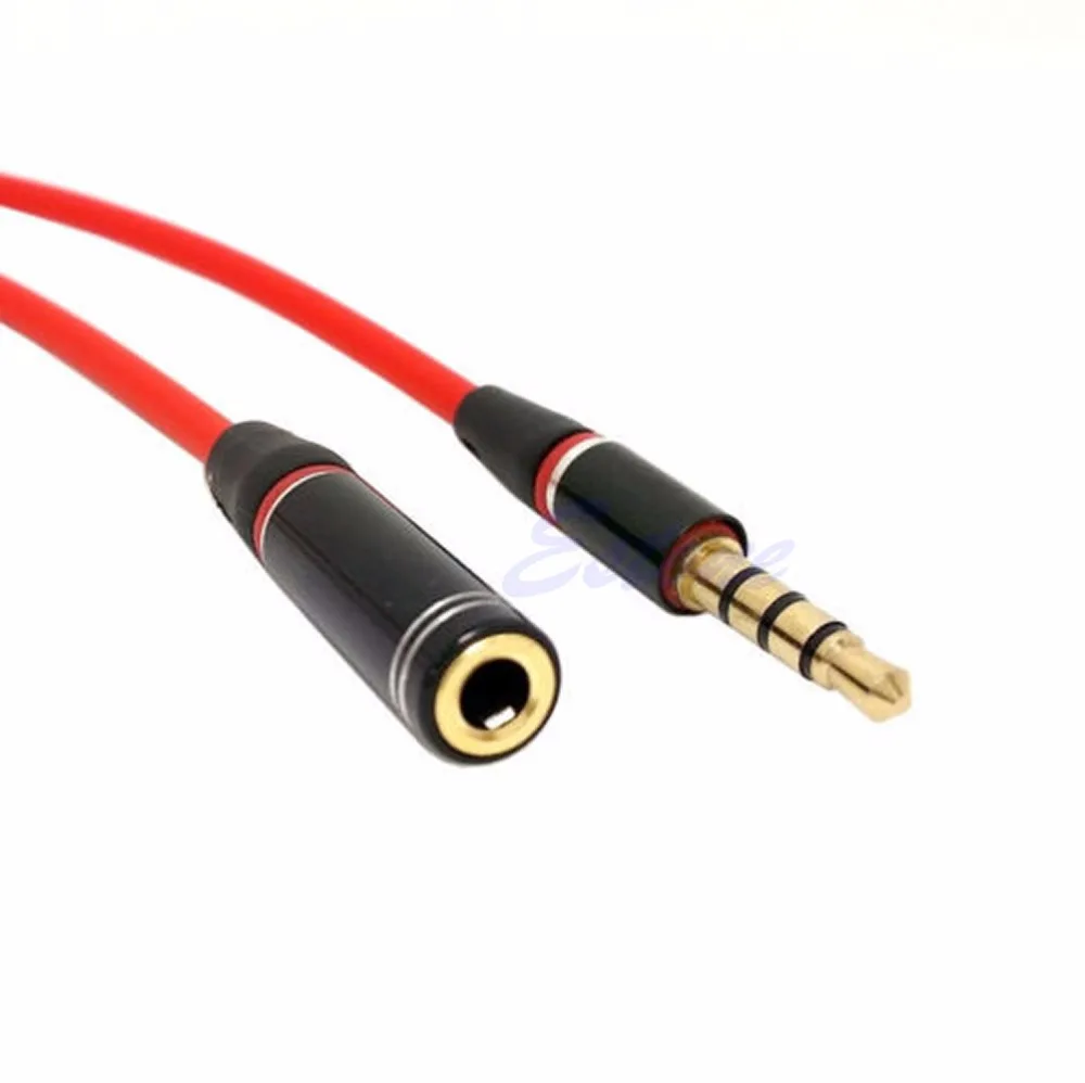 2019 hot sale 3.5mm 4 Pole Male to Female Earphone Headphone Audio Adapter Mic Extension Cable 2019 hot sale 3.5mm 4 Pole Male to Female Earphone Headphone Audio Adapter Mic Extension Cable