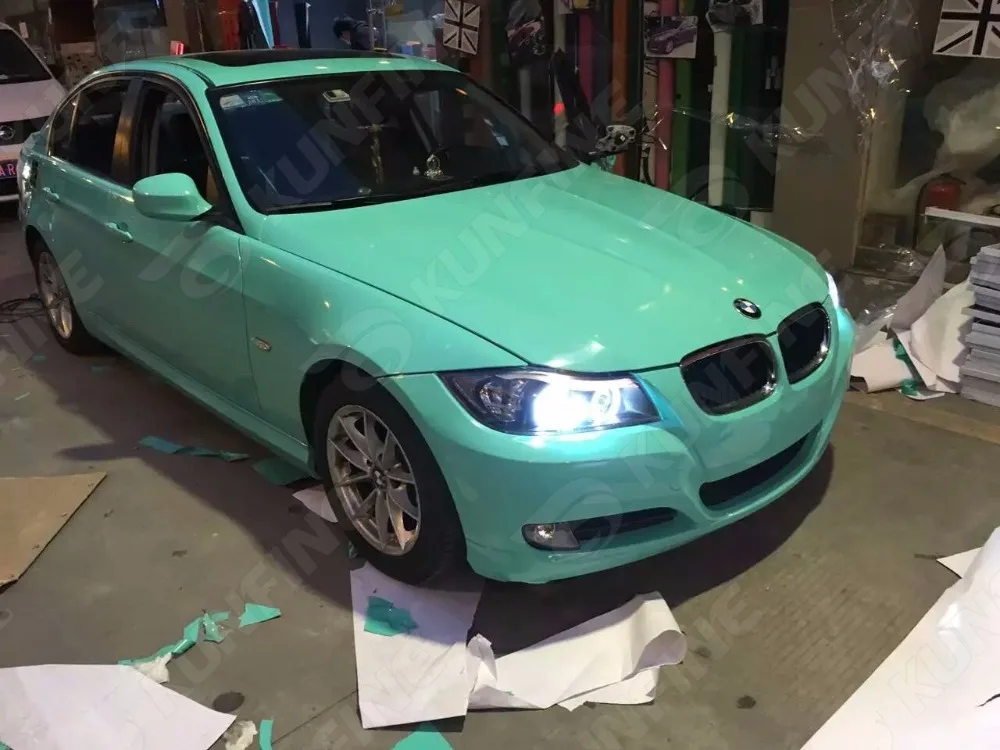 Glossy Tiffany Bule Car Vinyl film 2