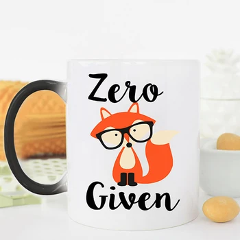 

Light Magic Mug zero fox given coffee tea mug changing color mug cups best gift for your friens and kids