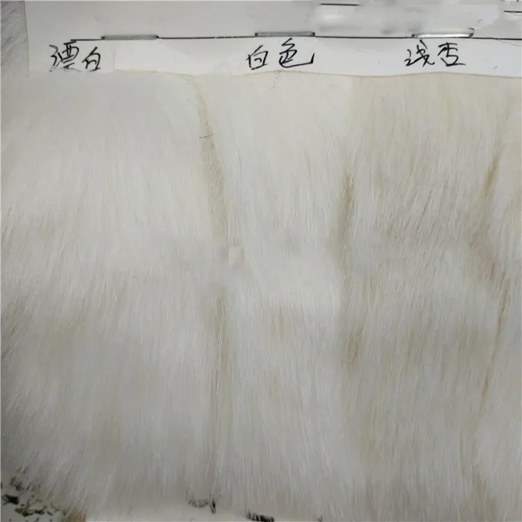 Прямая поставка высокое качество супер мягкий лисий мех 40 мм волосы высокая одежда меховой воротник искусственный плюш