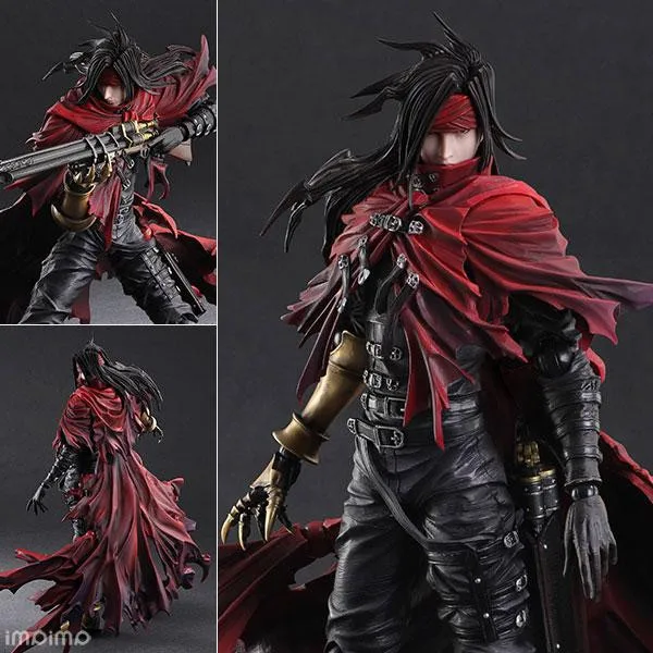 Final Fantasy Play Arts Kai Vincent Valentine Turks ПВХ подвижная Коллекция игрушек подарки фигурка 27 см