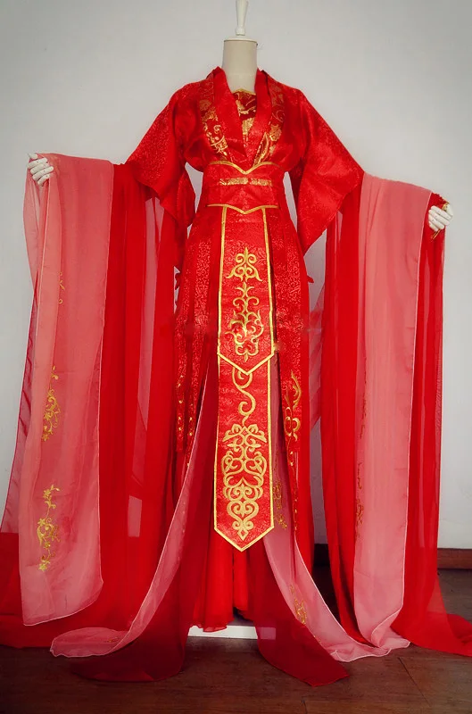 red and white hanfu