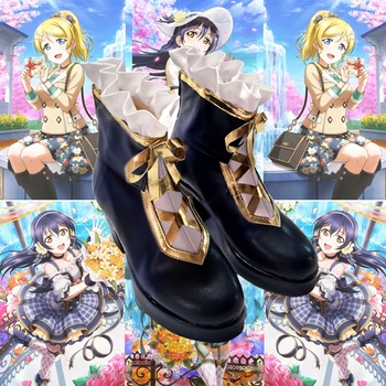 

lolita Shoes lovelive Sonoda Umi Cosplay Boots Shoes Boots fashion leisure cartoon PU leather shoes High Heel Shoes